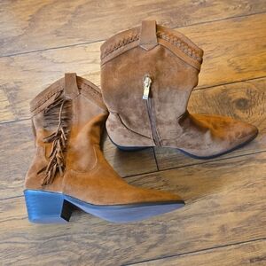 Brown Suede Boots